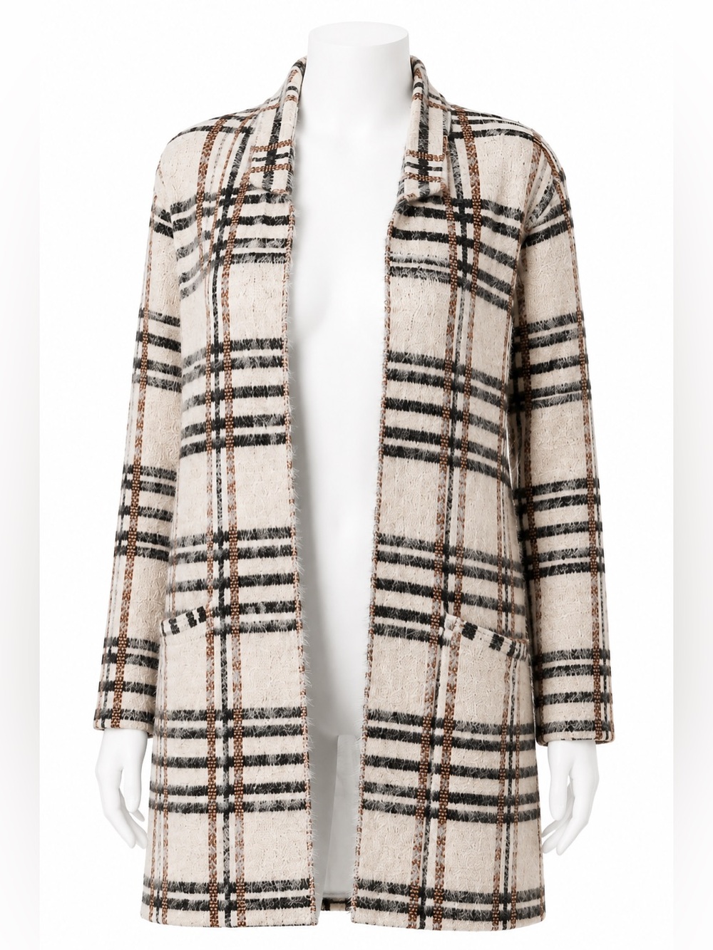 🖤 🌟BOGO 50% off🌟 Apt9 Plaid Sweater Coatigan sz XXL